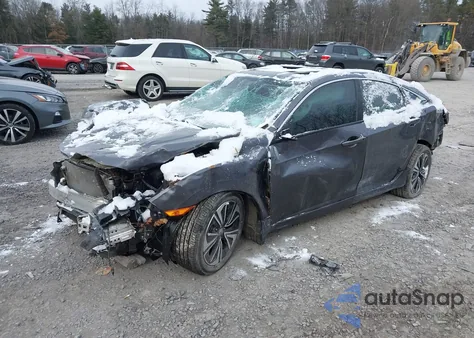 2016 Honda Civic Ex-L from USA, damaged, VIN 2HGFC1F74GH651215